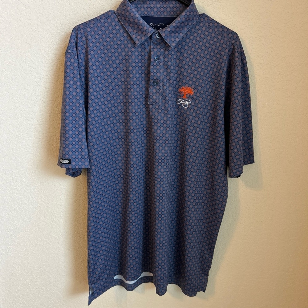 Straight Down Men’s Sz L Polo With Kiswah Logo